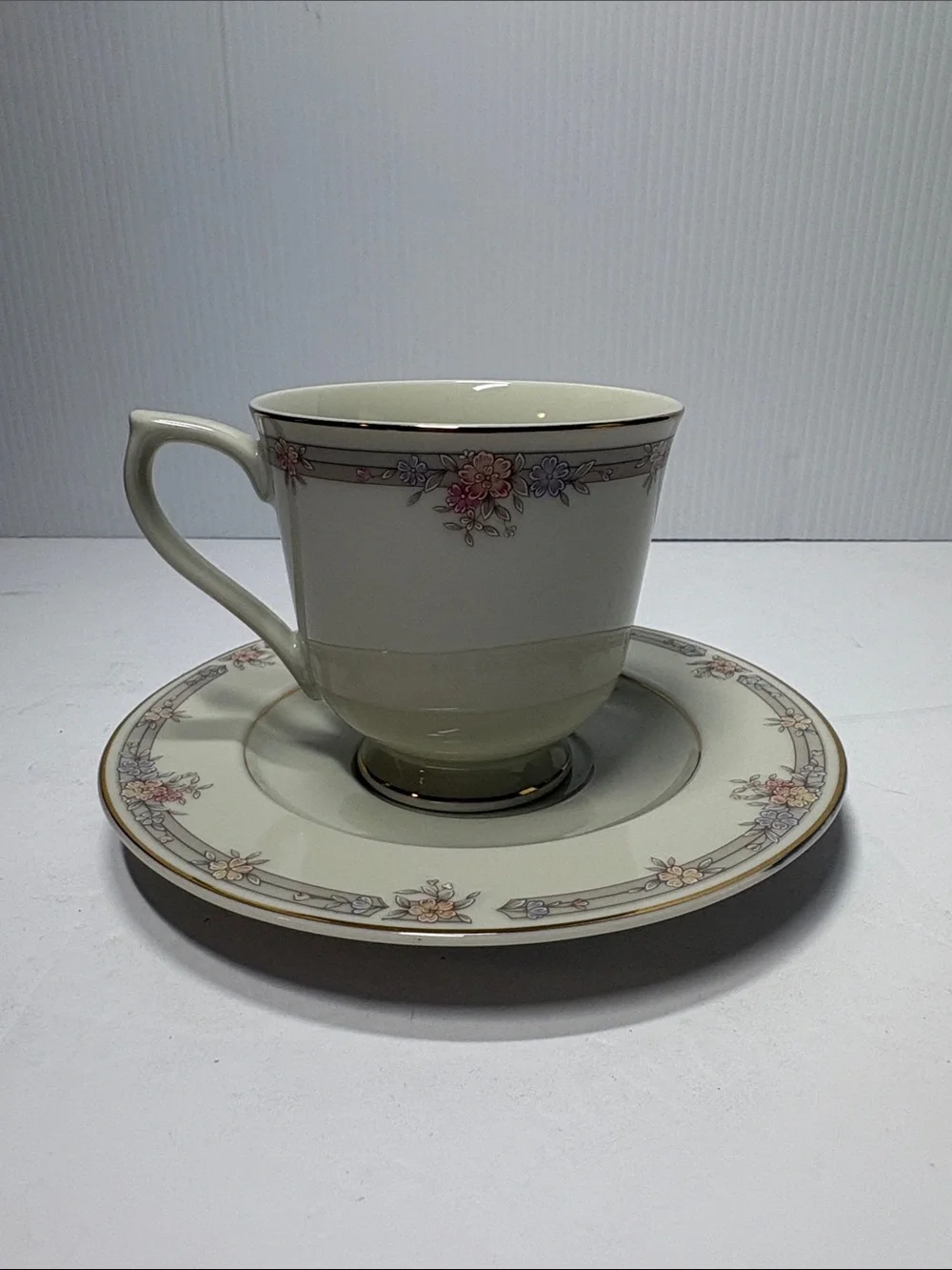 Sango Regency Collection Monroe China Footed Cup & Saucer